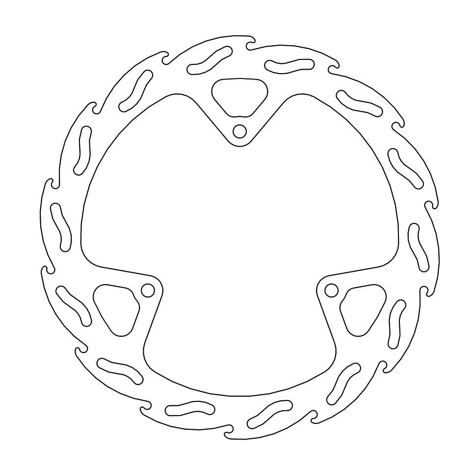 Moto-Master Flame Jarrulevy eteen KTM: 65