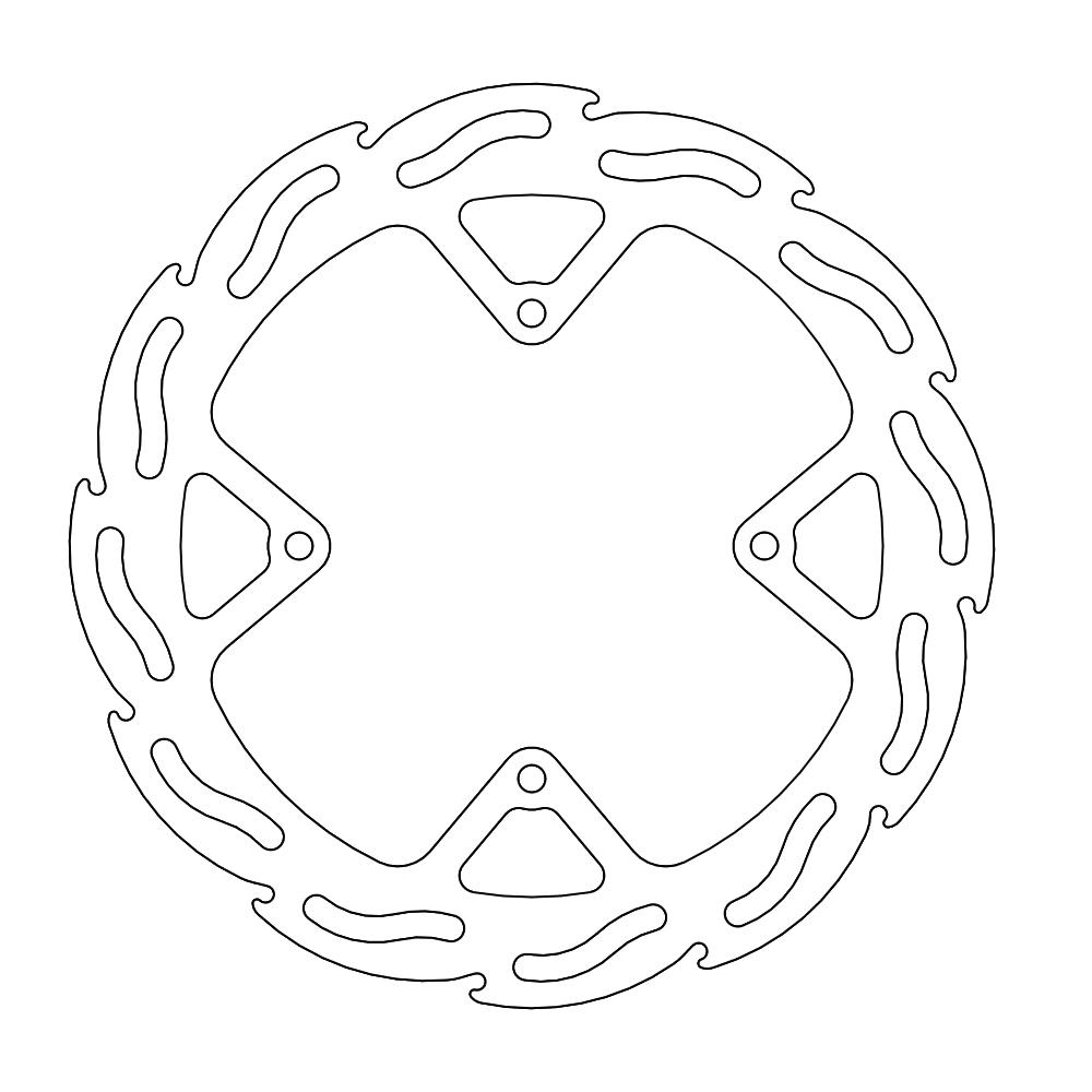 Moto-Master Flame Jarrulevy eteen KTM: SX 85