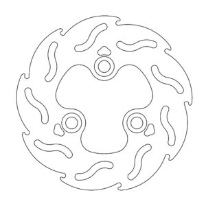 Moto-Master Flame Jarrulevy Scooter Aprilia, Garelli, Gilera, Italjet, MBK,