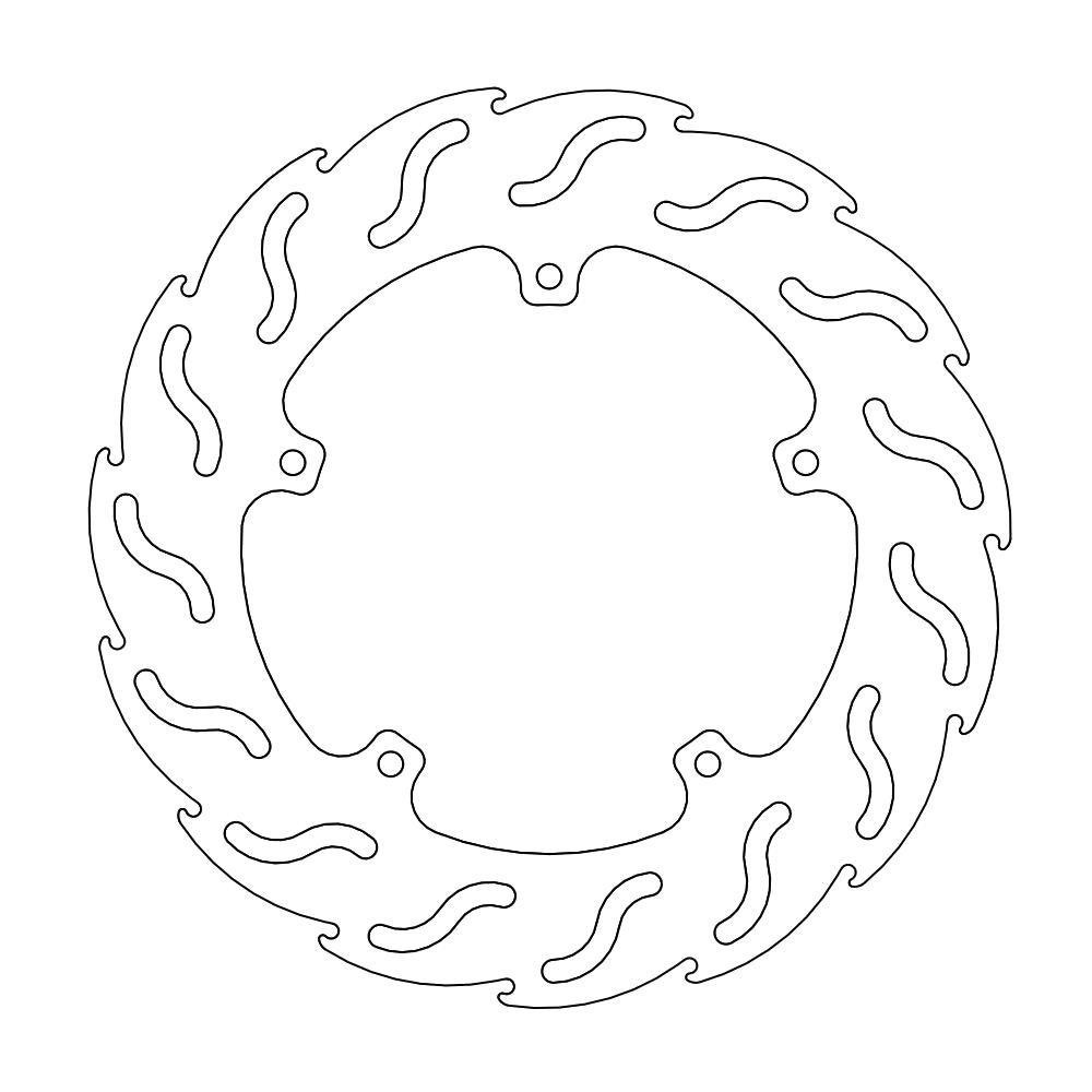 Moto-Master Flame Jarrulevy Scooter Gilera: DNA 50-180