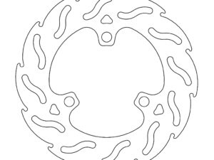 Moto-Master Flame Jarrulevy taakse Honda: TRX 450