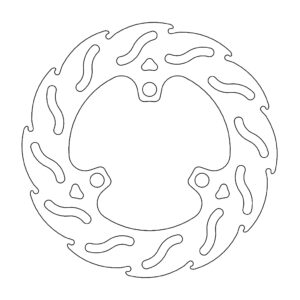 Moto-Master Flame Jarrulevy taakse Honda: TRX 450