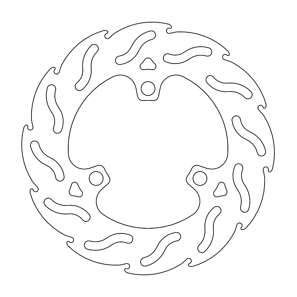 Moto-Master Flame Jarrulevy taakse Honda: TRX 450