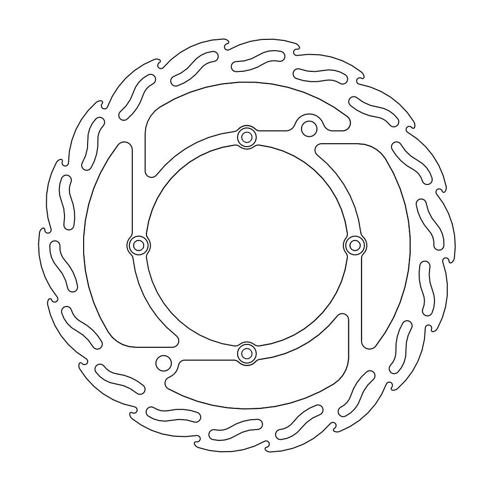 Moto-Master Flame Jarrulevy eteen Husqvarna
