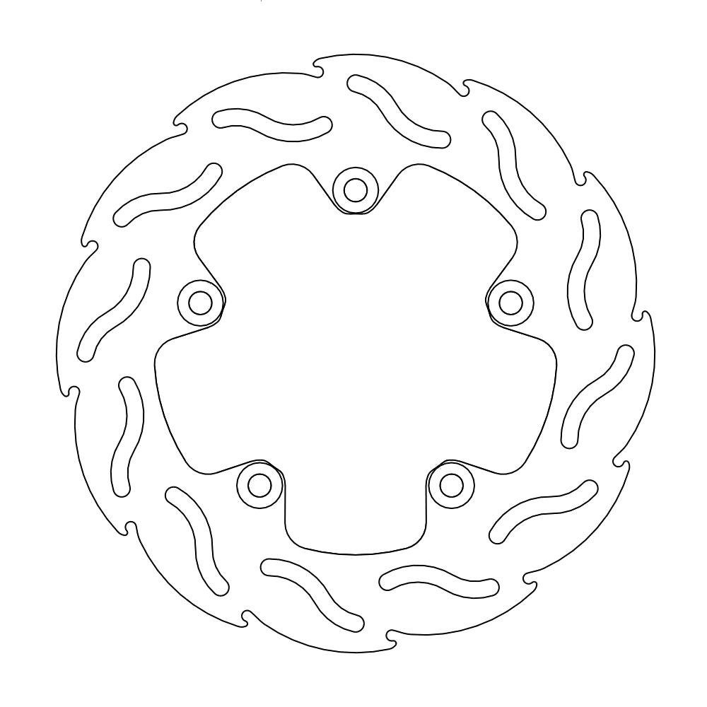 Moto-Master Flame Jarrulevy taakse Aprilia: RSV 1000, SL 1000, Tuono 1000