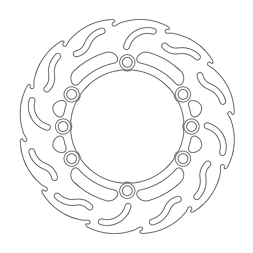 Moto-Master Flame Jarrulevy taakse Husqvarna