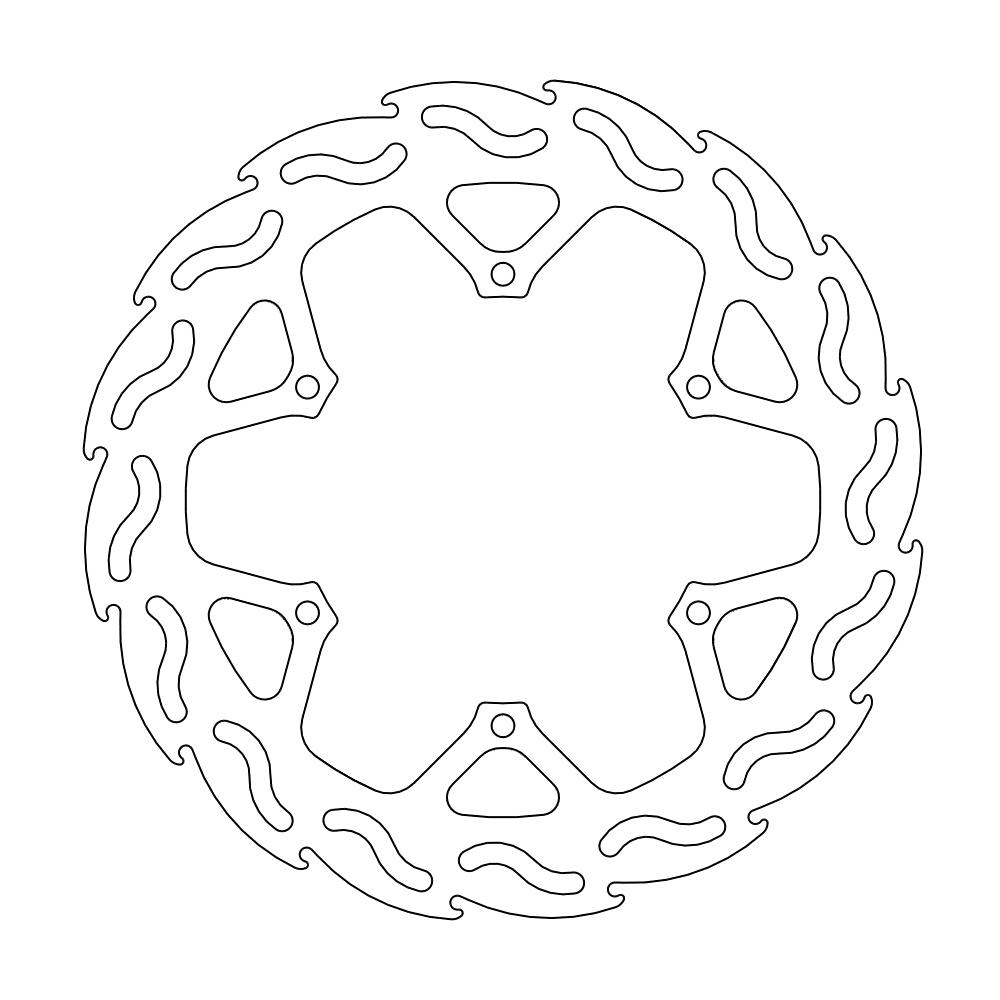 Moto-Master Flame Jarrulevy taakse TM 125-250-300-400-530