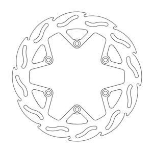 Moto-Master Flame Jarrulevy eteen Kawasaki: KX 80-100