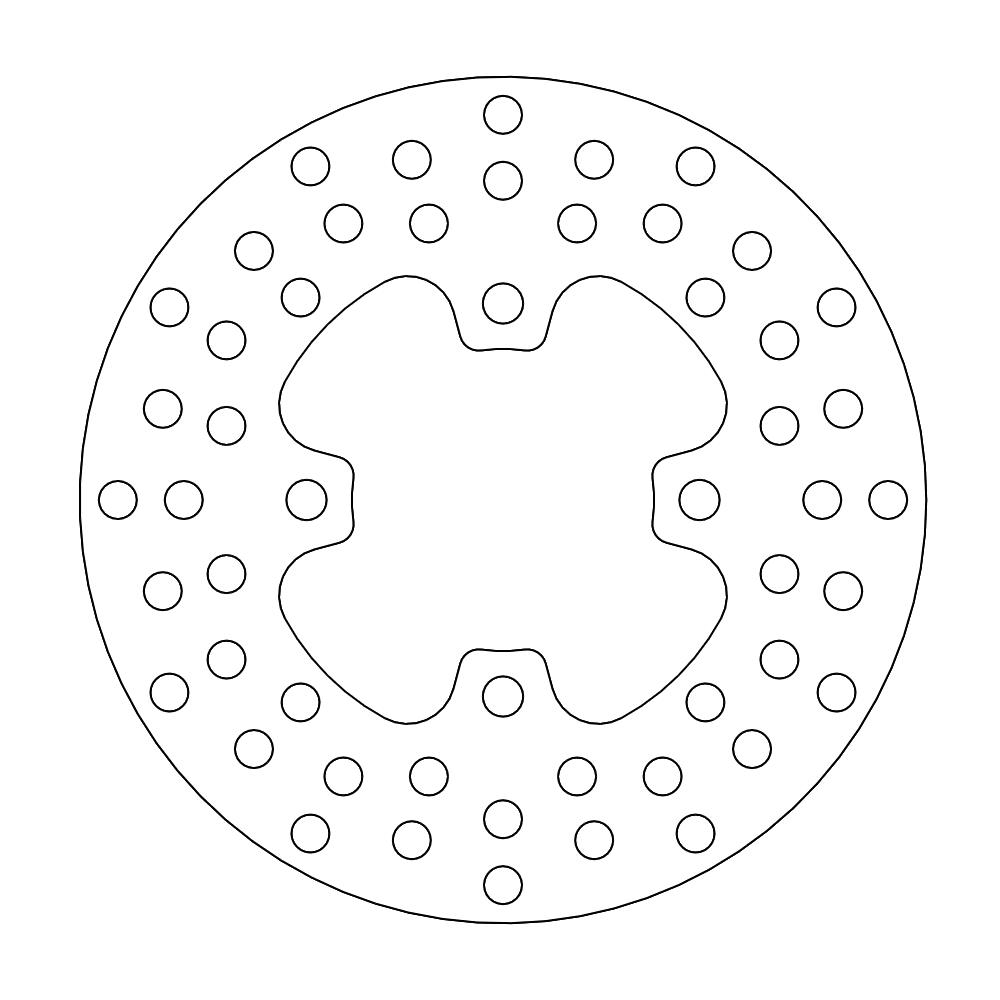 Moto-Master Jarrulevy eteen Polaris: PPunainenator 500