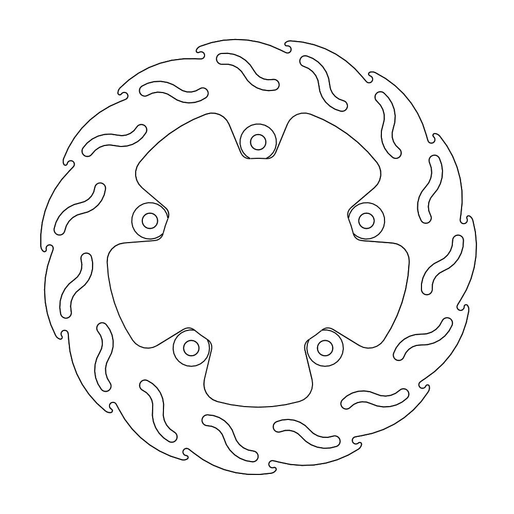 Moto-Master Flame Jarrulevy taakse Ducati: 749, 999