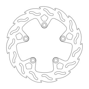 Moto-Master Flame Jarrulevy taakse Yamaha: FZ1, FZ6, MT-03