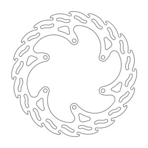 Moto-Master Flame Jarrulevy eteen Yamaha XT600, XTZ 660, Tenere