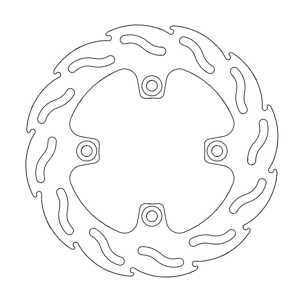 Moto-Master Flame Jarrulevy taakse Bombardier: DS650