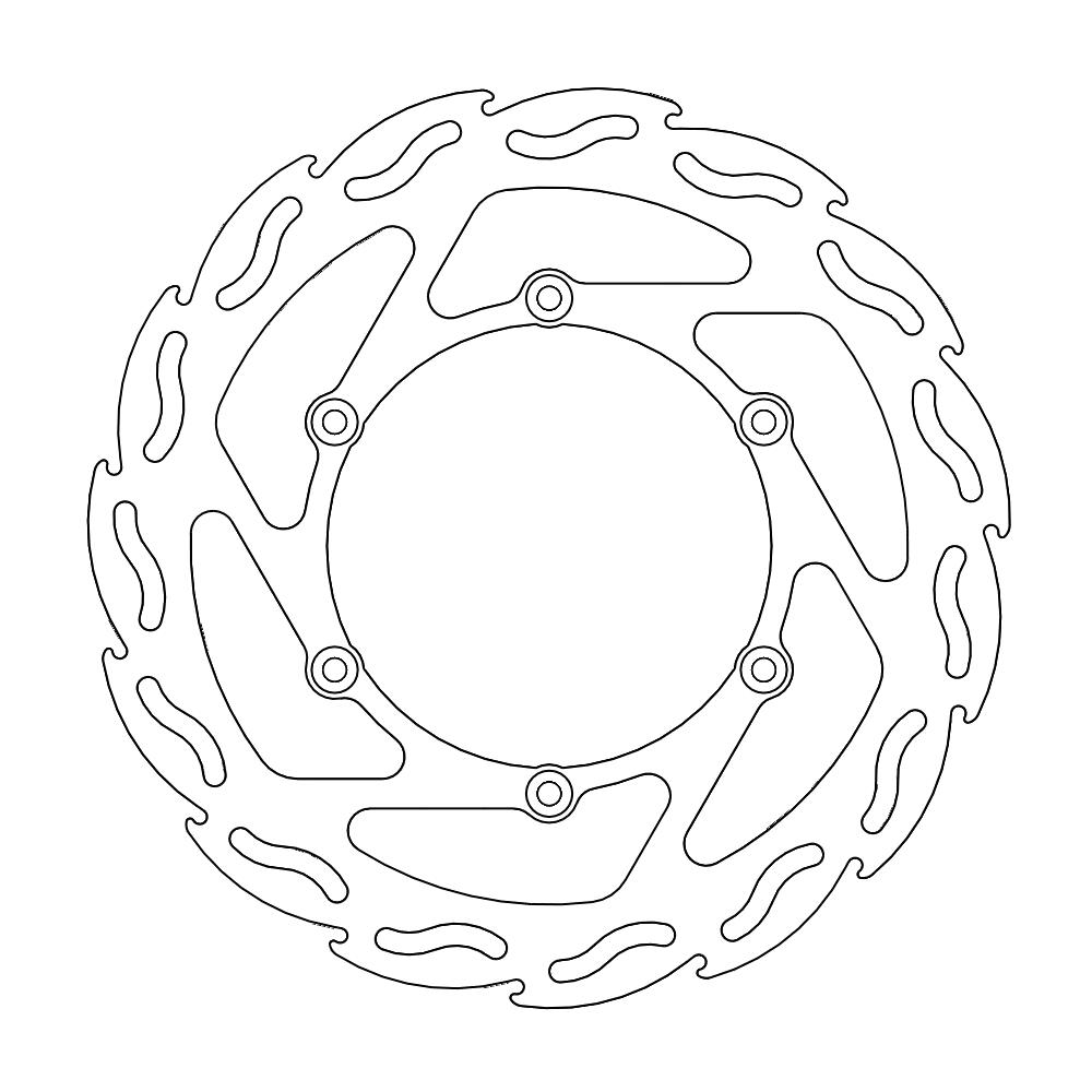 Moto-Master Flame Jarrulevy eteen Suzuki, Yamaha