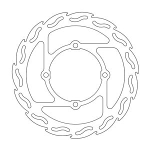 Moto-Master Flame Jarrulevy eteen Kawasaki KX, KX-F