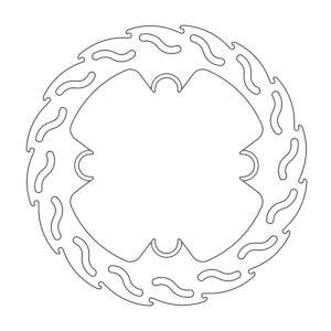 Moto-Master Flame Jarrulevy taakse Husqvarna