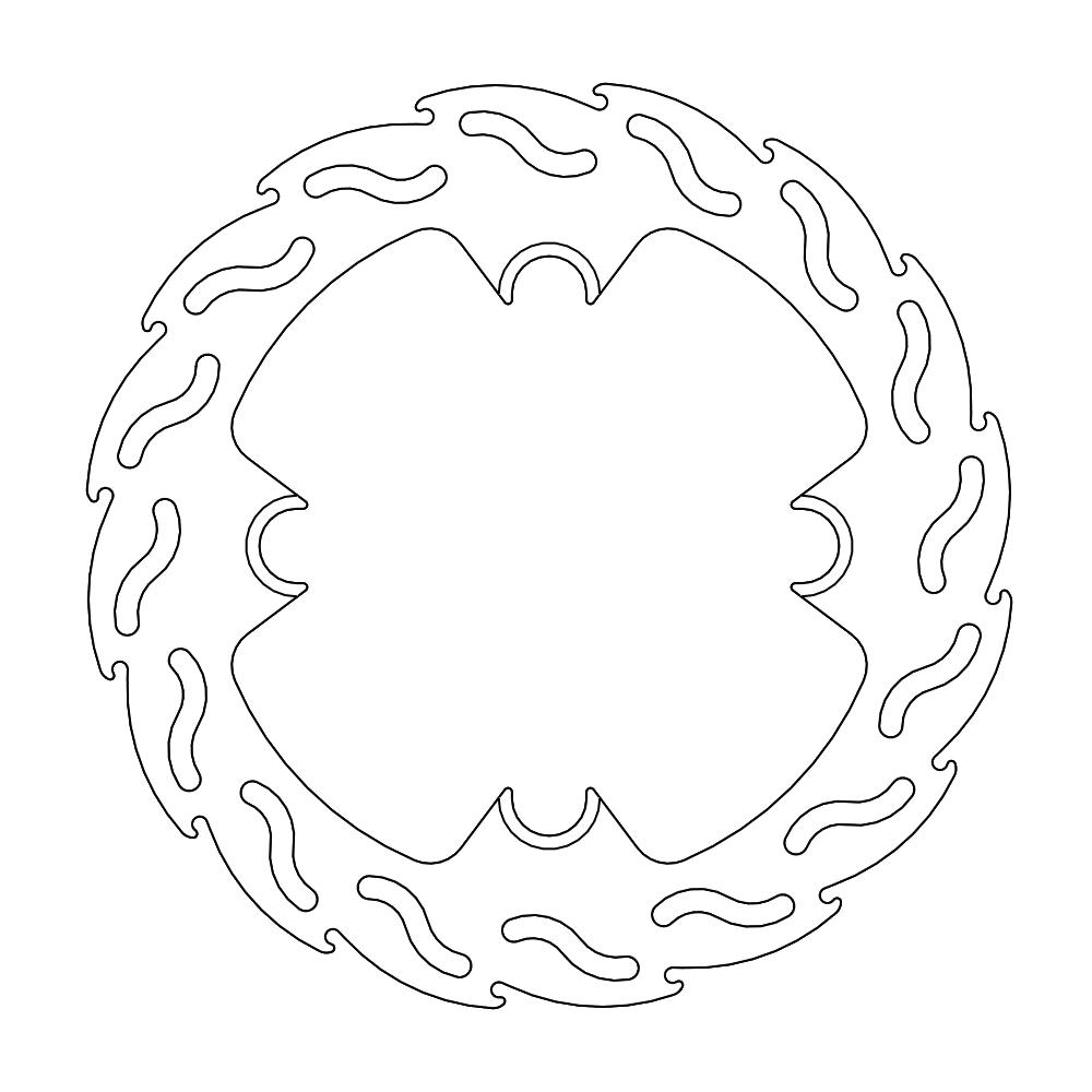 Moto-Master Flame Jarrulevy taakse Husqvarna