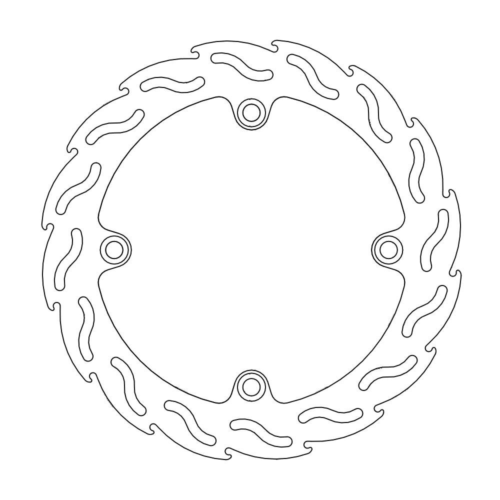 Moto-Master Flame Jarrulevy taakse Honda: XRV 750, Varadero 1000