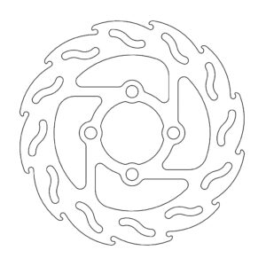 Moto-Master Flame Jarrulevy taakse Yamaha: Raptor 700