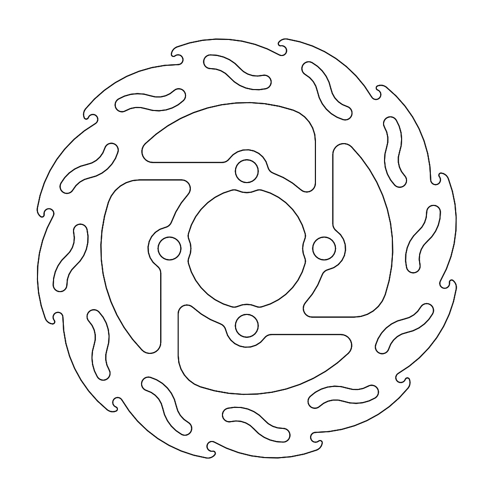 Moto-Master Flame Jarrulevy taakse Yamaha: Raptor 700