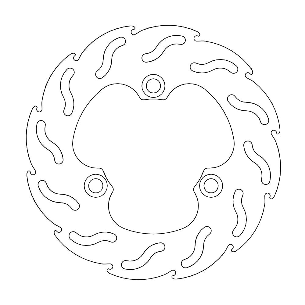 Moto-Master Flame Jarrulevy taakse Suzuki: LT-R450