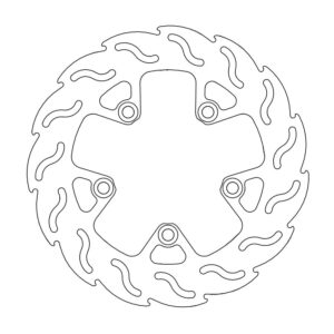 Moto-Master Flame Jarrulevy taakse Kawasaki: ZRX 1100-1200