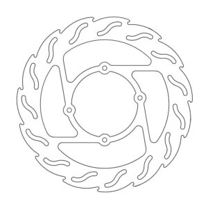 Moto-Master Flame Oversize Jarrulevy eteen Honda CR80/85, CRF150