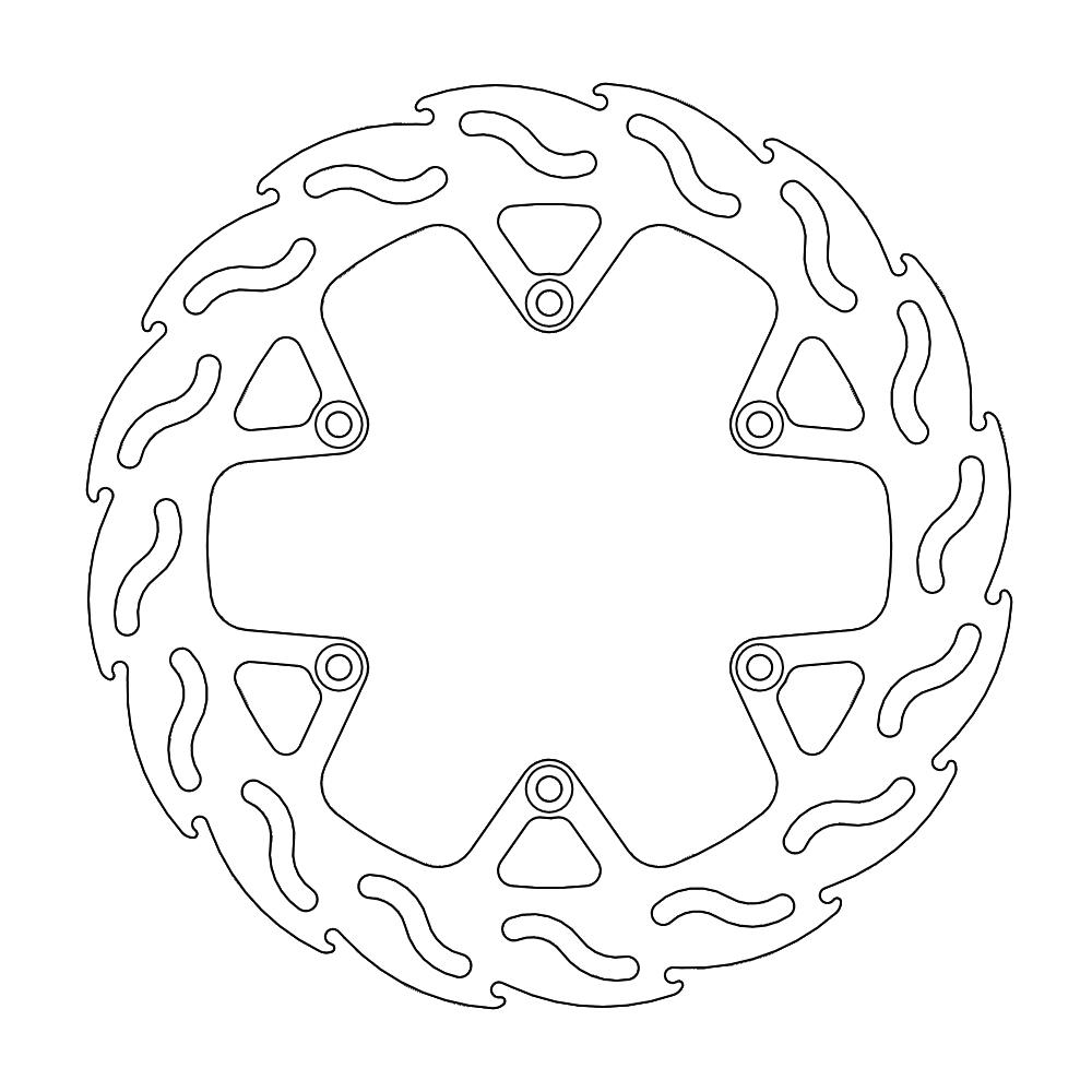 Moto-Master Flame Jarrulevy taakse KTM: 690 SM, 990 Adventure