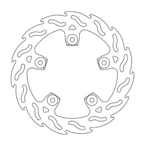 Moto-Master Flame Jarrulevy taakse KTM: 690 SMR, 950 SM, 990 Superduke