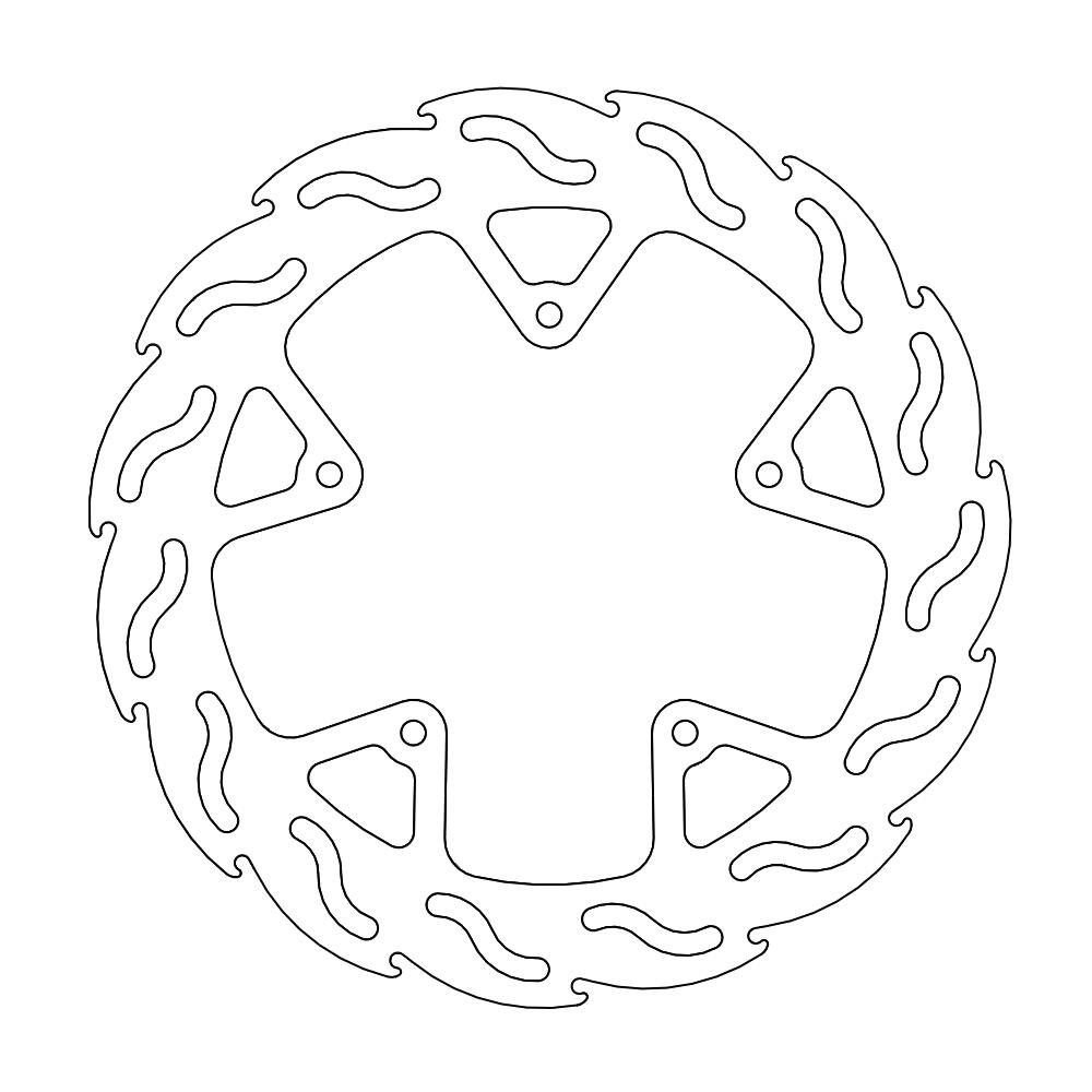 Moto-Master Flame Jarrulevy taakse Aprilia: RXV 450/550, SXV 450/550