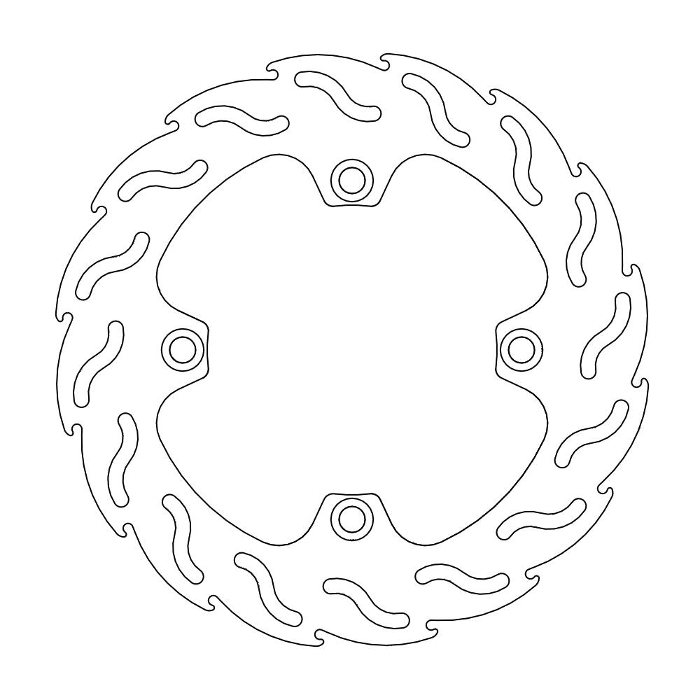 Moto-Master Flame Jarrulevy taakse Honda: Hornet 600, CBF 600, CBF 1000