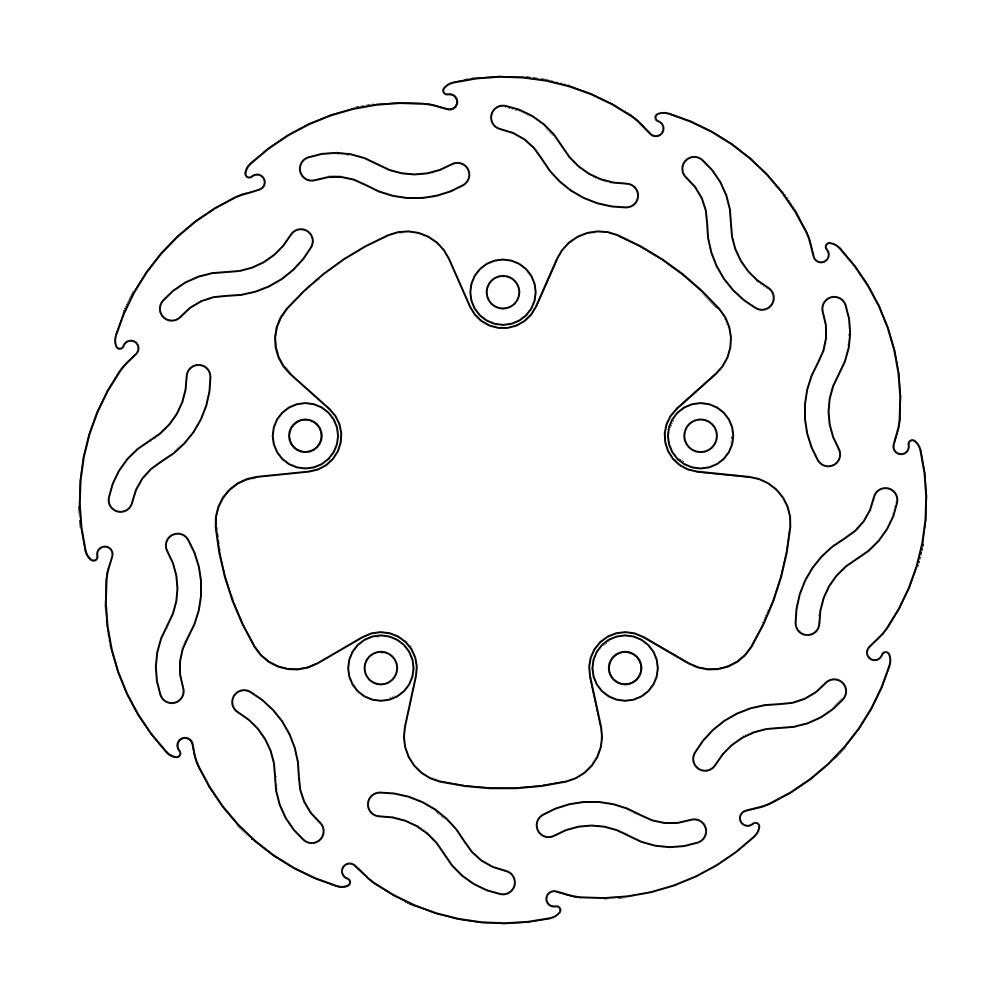 Moto-Master Flame Jarrulevy taakse KTM: RC8