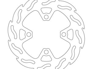 Moto-Master Flame Jarrulevy taakse Kawasaki: KFX 450