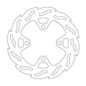 Moto-Master Flame Jarrulevy taakse Kawasaki: KFX 450