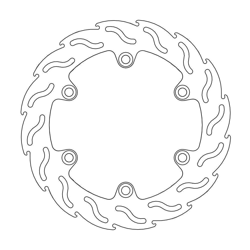 Moto-Master Flame Jarrulevy taakse Suzuki: GSX1300R, B-King