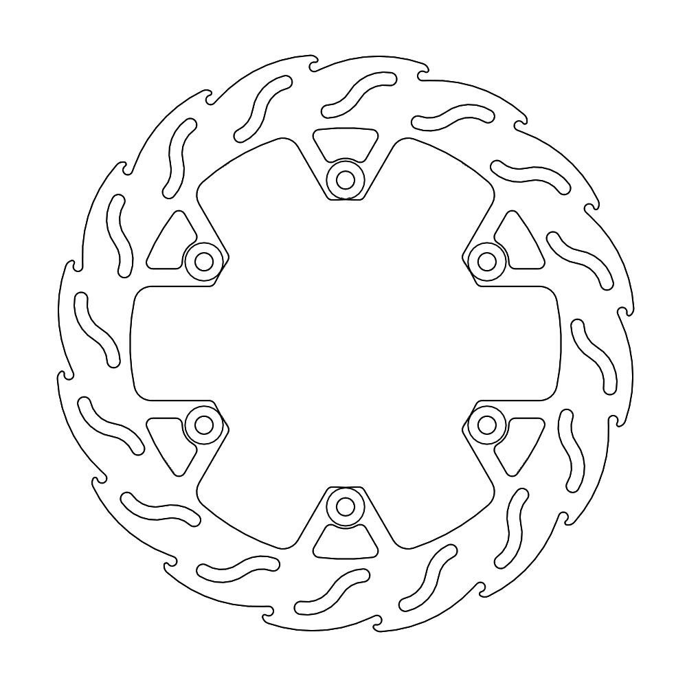 Moto-Master Flame Jarrulevy taakse Yamaha: Tmax