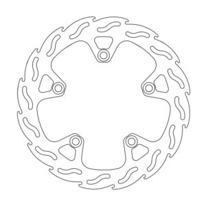 Moto-Master Flame Jarrulevy eteen Suzuki: AN 250 / 400 / 650 Burgman vasen