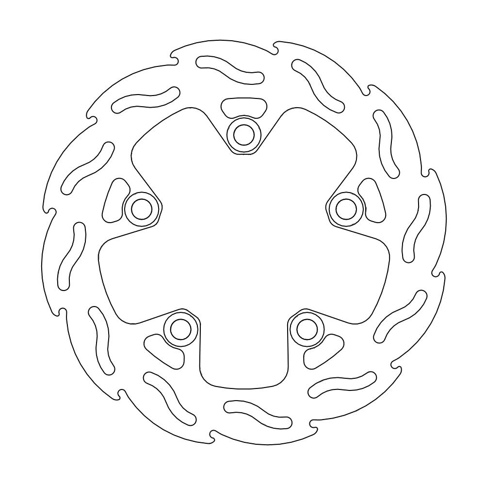 Moto-Master Flame Jarrulevy taakse Suzuki: AN 250 / 400 Burgman