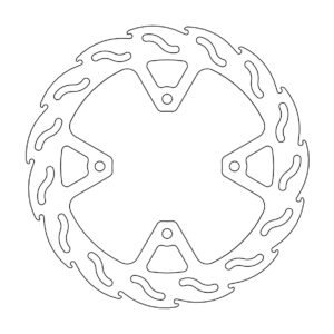 Moto-Master Flame Jarrulevy taakse Yamaha: YP125 / 250 X-Max