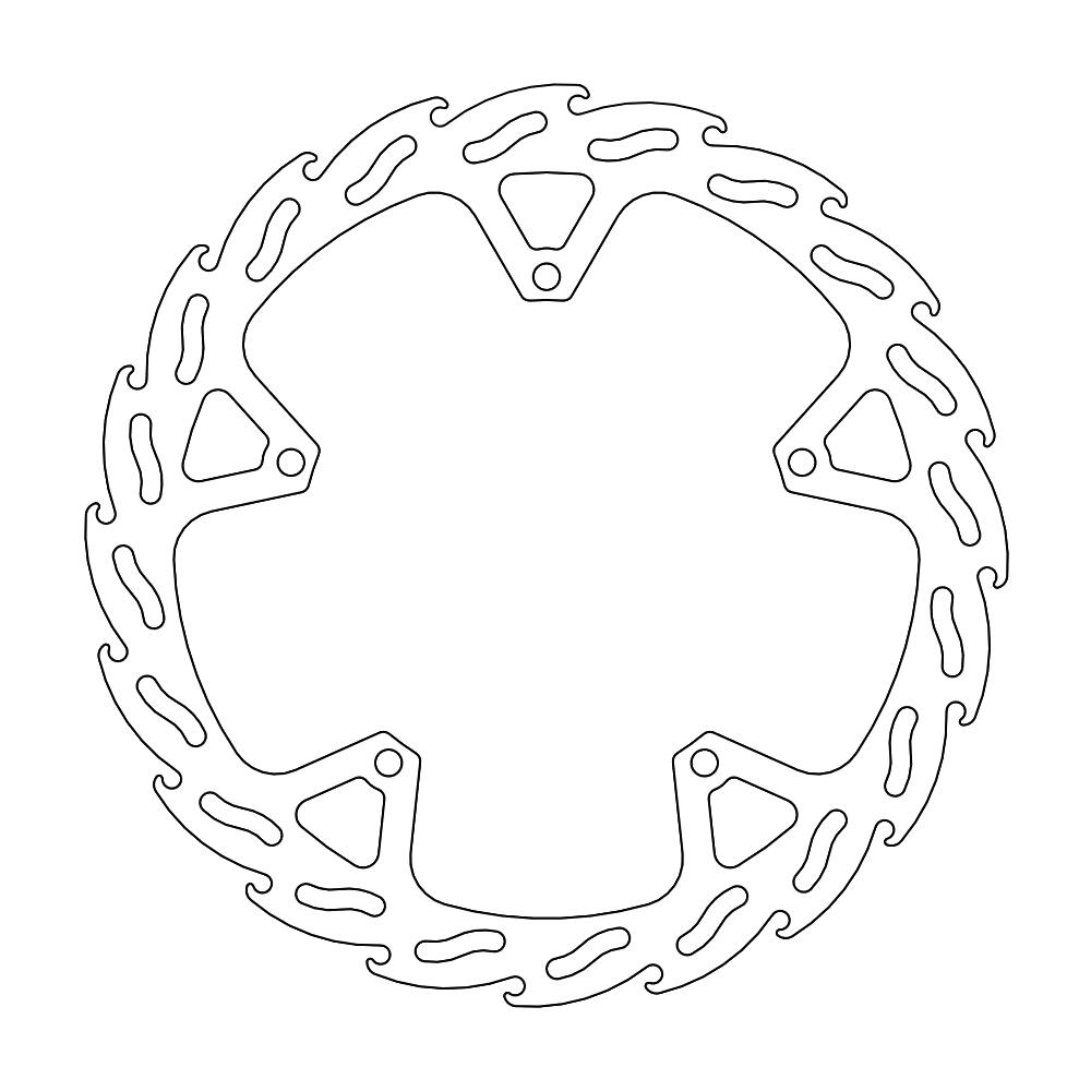 Moto-Master Flame Jarrulevy eteen Yamaha: YZF-R125