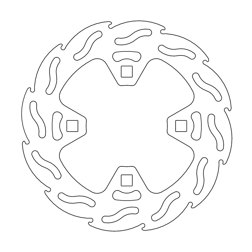 Moto-Master Flame Jarrulevy taakse KTM XC450 / XC505 quad