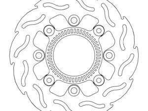 Moto-Master Flame Jarrulevy taakse Kawasaki: ER 6 F / ER 6 N / Versys including