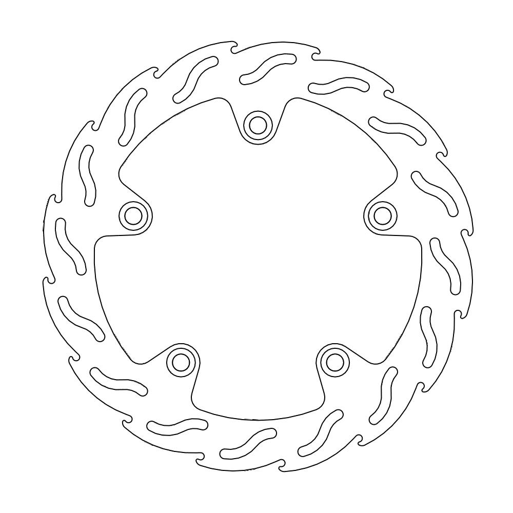 Moto-Master Flame Jarrulevy taakse BMW: F650GS, F800GS/R, K1300R/S