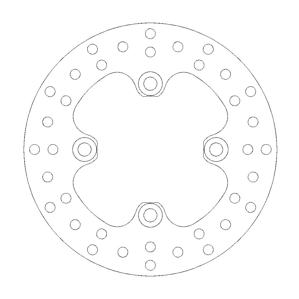 Moto-Master Jarrulevy eteen Kawasaki KVF 650 / 700 / 750 Bruteforce