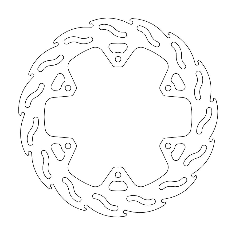 Moto-Master Flame Jarrulevy taakse Yamaha: WR250 X & R