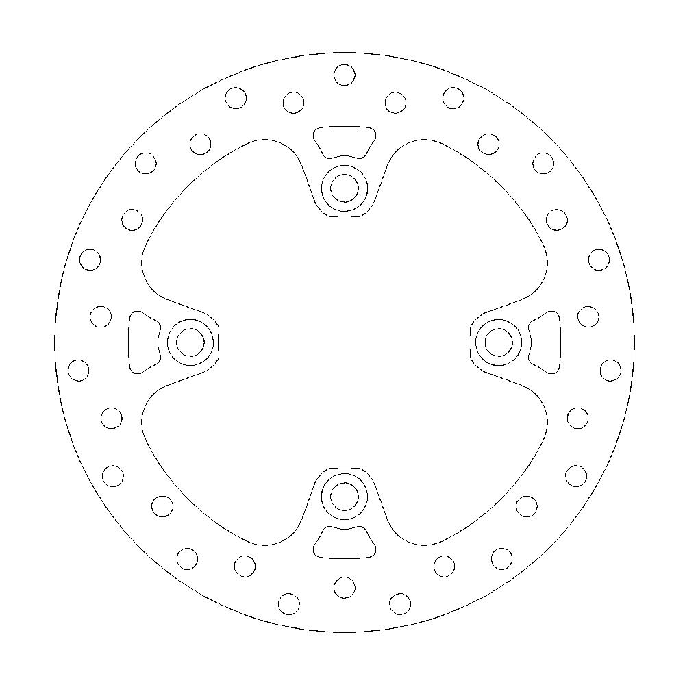 Moto-Master Jarrulevy eteen Yamaha YFM 700 Grizzly