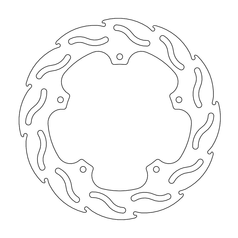 Moto-Master Flame Jarrulevy taakse BMW S1000RR