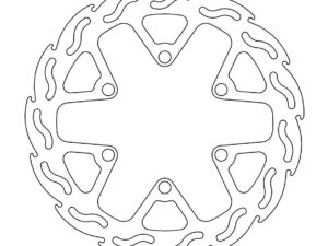 Moto-Master Flame Jarrulevy eteen Kawasaki D-Tracker 125, KLX 125