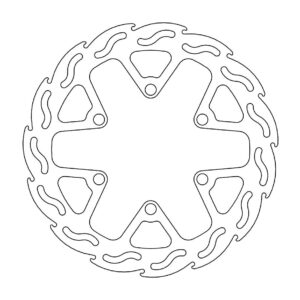 Moto-Master Flame Jarrulevy eteen Kawasaki D-Tracker 125, KLX 125