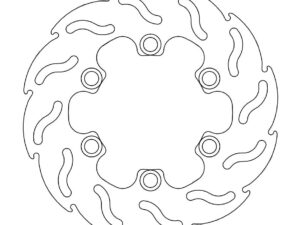 Moto-Master Flame Jarrulevy taakse Kawasaki D-Tracker, KLX 125